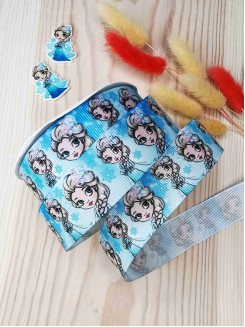 Лента репсовая с рисунком "Эльза" 2,5см.